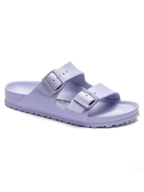 Birkenstock EVA Arizona Essentials Sandal Lilac Purple Fog Women Sz 39